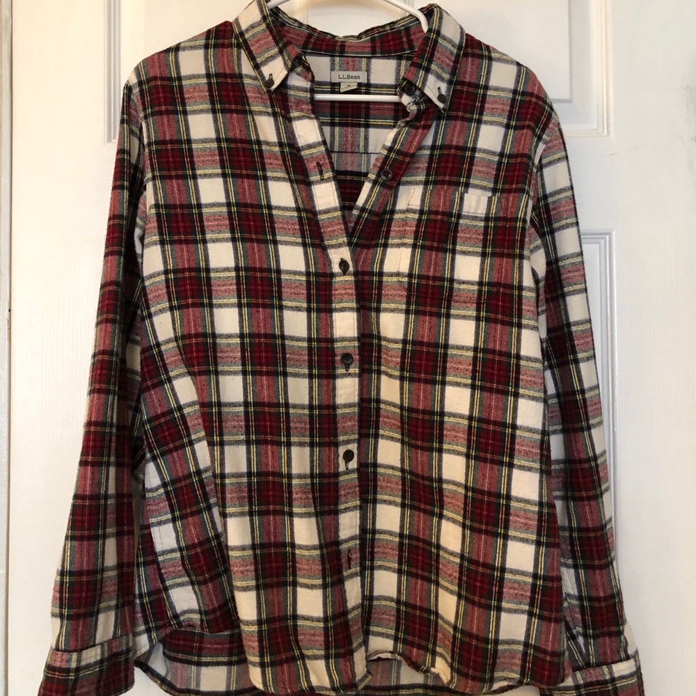 LL Bean women’s flannel - relaxed fit